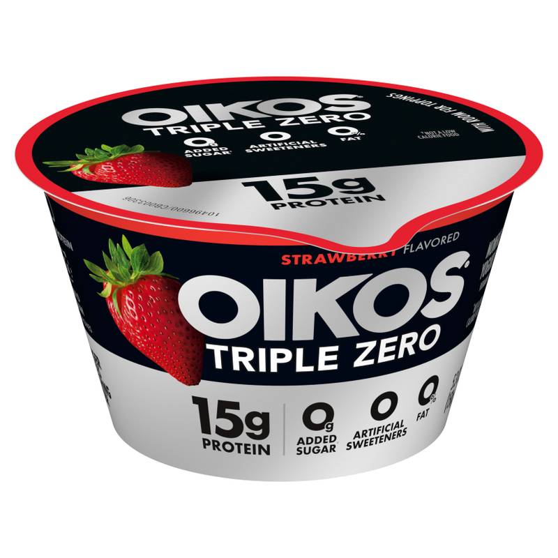 Oikos Triple Zero Strawberry Yogurt - 5.3oz