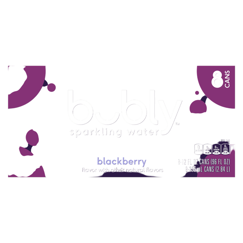 Bubly Blackberry 8pk 12oz Can