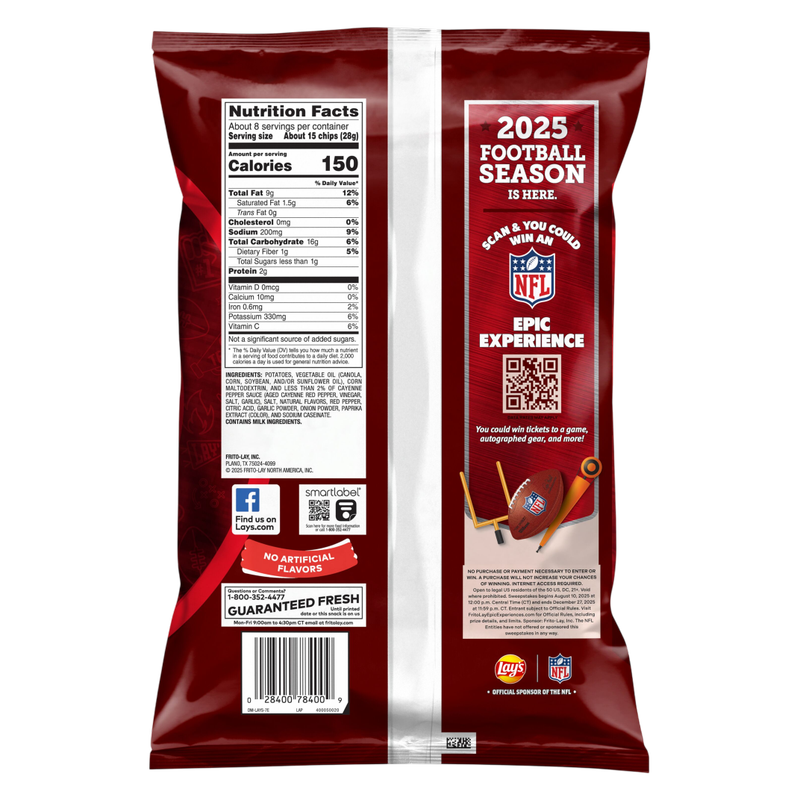 Lay's Potato Chips Hot Sauce 7.75oz