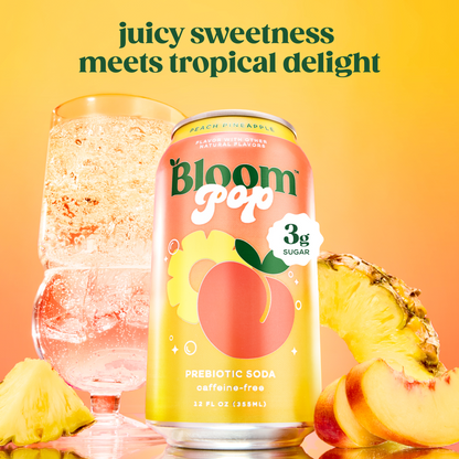 Bloom Pop Peach Pineapple 12oz Can