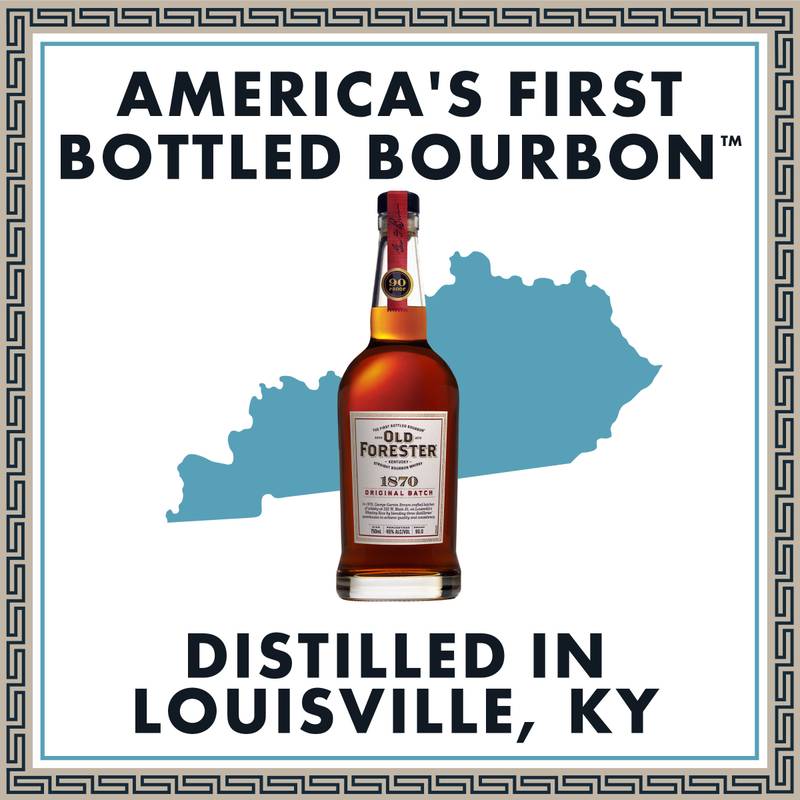Old Forester Whiskey Row Series: 1870 Original Batch Kentucky Straight Bourbon Whisky, 750 mL Bottle, 90 Proof