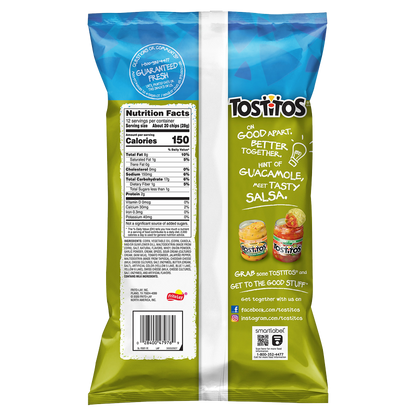 Tostitos Hint of Guacamole Bite Size Rounds Tortilla Chips 11oz