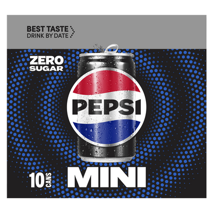Pepsi Zero Sugar 10pk 7.5oz Mini Can