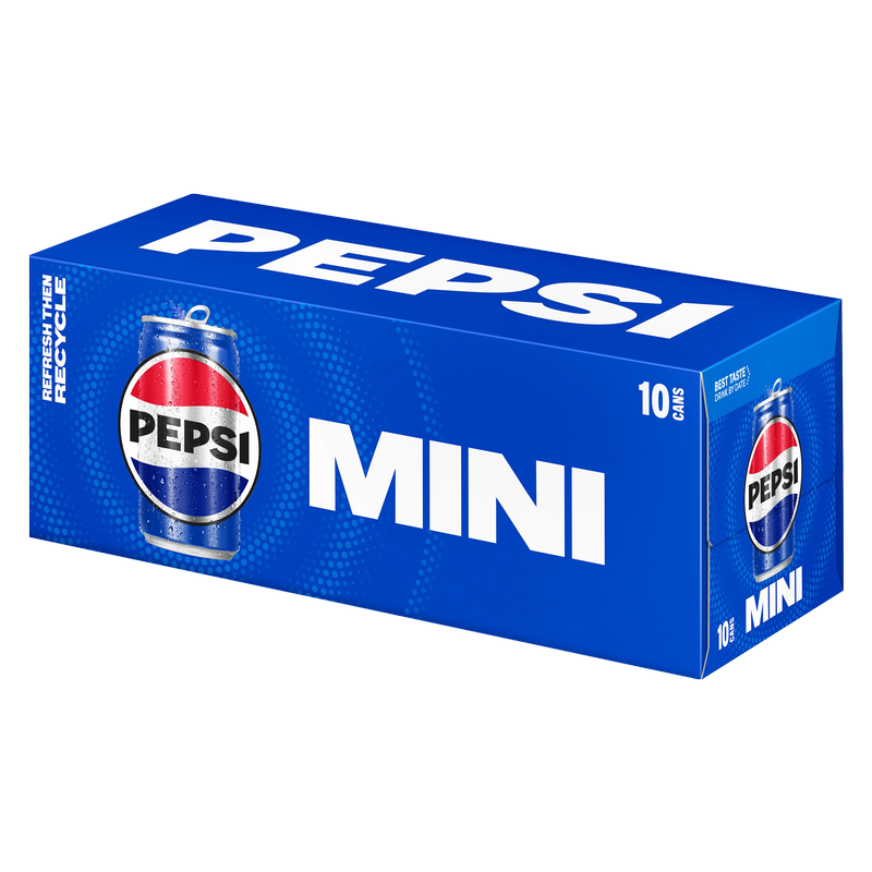 Pepsi 10pk 7.5oz Mini Can