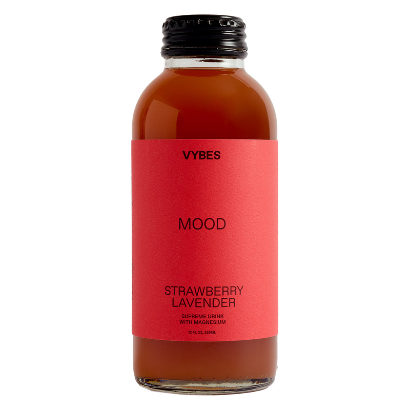 VYBES Strawberry Lavender Mood Drink 12oz Btl