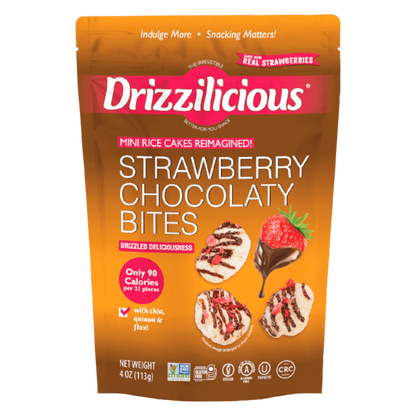 Drizzilicious Chocolatey Strawberry Drizzle  Mini Rice Cakes, 4oz