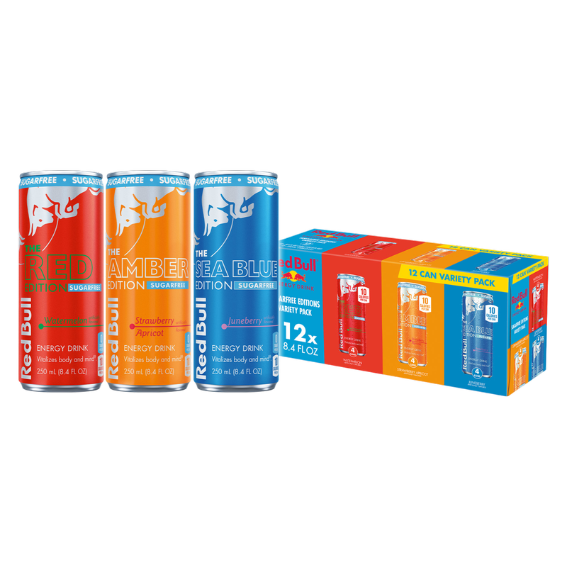 Red Bull Sugar-Free Energy Drink Variety Pack 12pk 8.4oz Cans