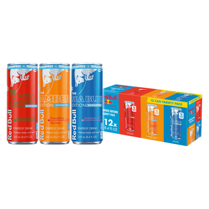 Red Bull Sugar-Free Energy Drink Variety Pack 12pk 8.4oz Cans