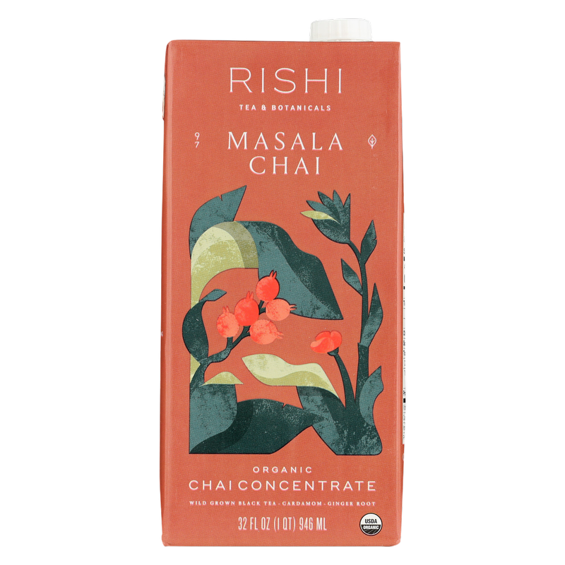 Rishi Tea Organic Masala Chai Concentrate 32oz Ctn