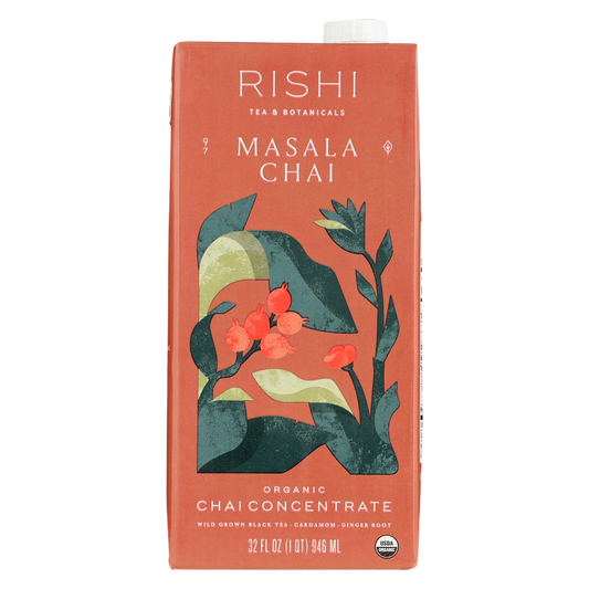 Rishi Tea Organic Masala Chai Concentrate 32oz Ctn