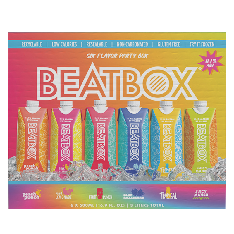 BeatBox Variety Pack 6pk 500ml 11.1% ABV Wine Party Punch