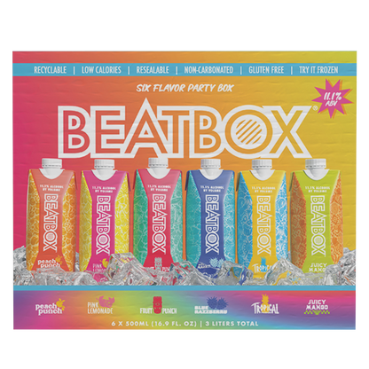 BeatBox Variety Pack 6pk 500ml 11.1% ABV Wine Party Punch