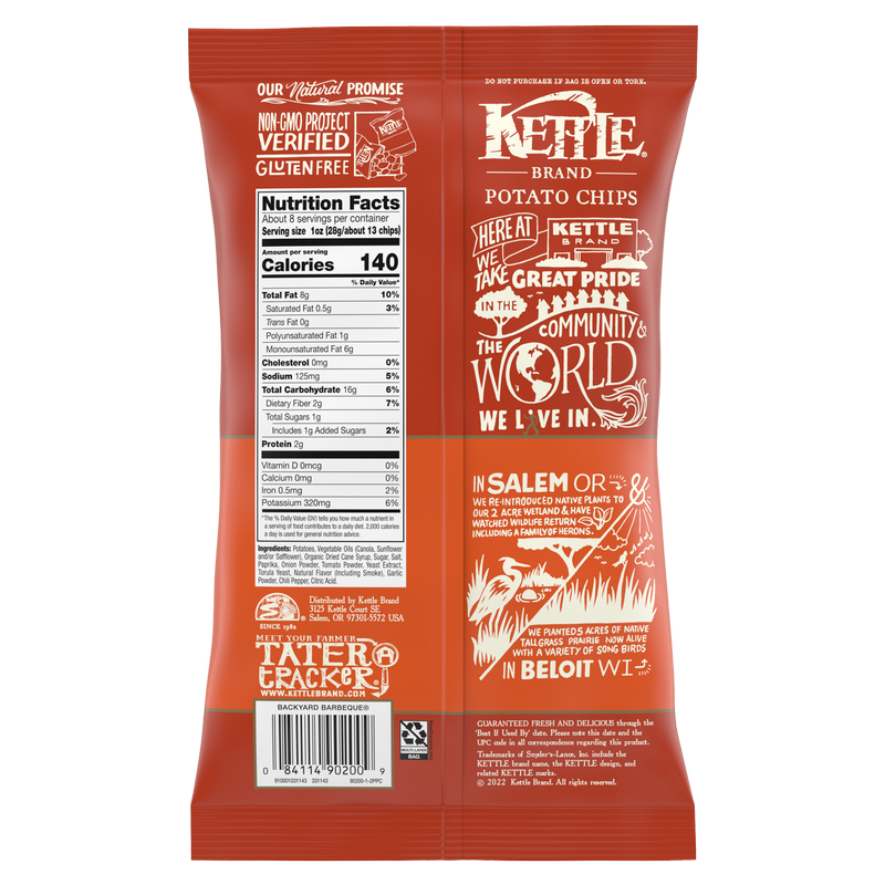 Kettle Brand Backyard Barbeque Chips 7.5oz