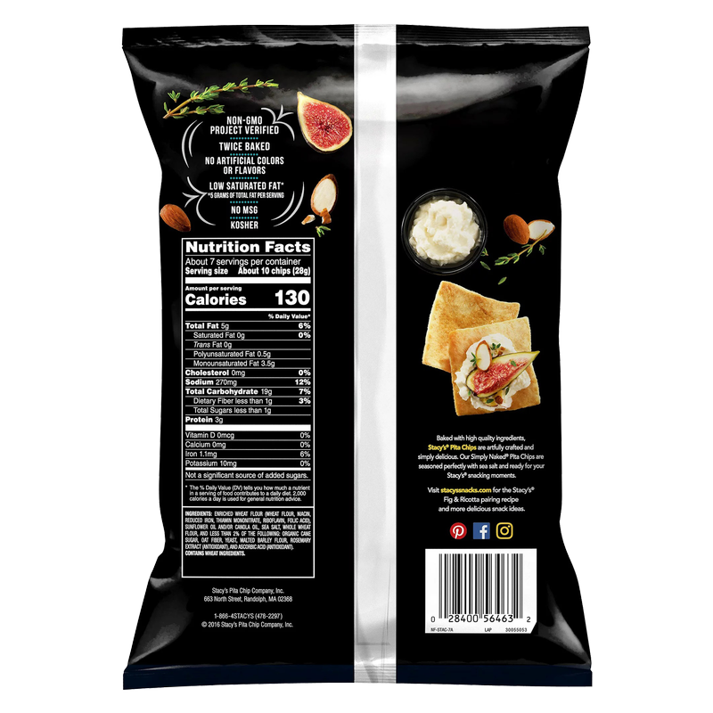 Stacy's Simply Naked Pita Chips 7.33oz
