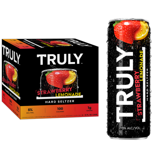 TRULY Strawberry Lemonade Hard Seltzer 6pk 12oz Can 5.0% ABV
