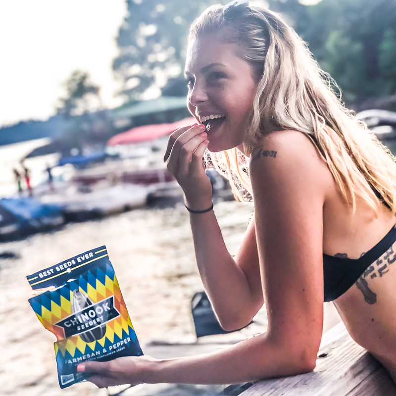 Chinook Seedery Parmesan & Pepper Sunflower Seeds 4oz