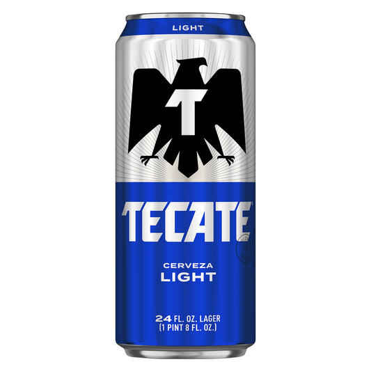 Tecate Light Lager Single 24oz Can
