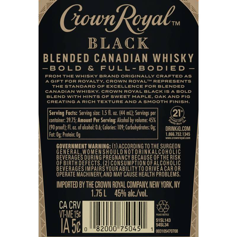 Crown Royal Black 1.75L