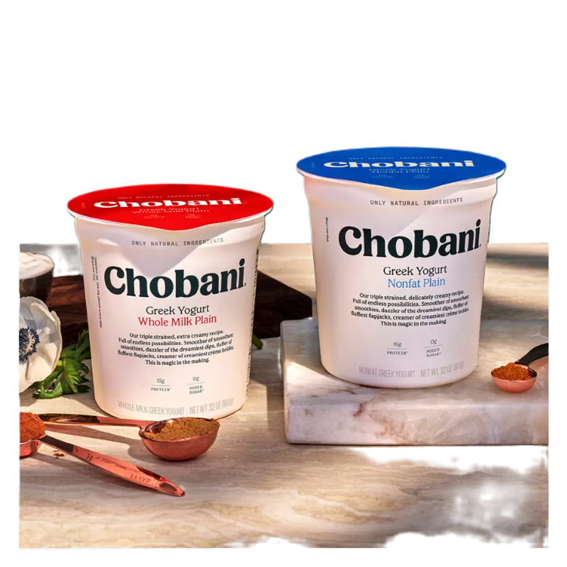 Chobani Plain Non-Fat Greek Yogurt - 32oz