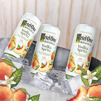 Ketel One Botanical Peach & Orange Blossom Vodka Spritz 4pk 12oz Cans 4.5% ABV