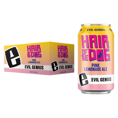 Evil Genius Hair of the Dog Pink Lemonade Ale 6pk 12oz Can 5.5% ABV