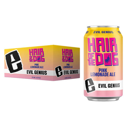 Evil Genius Hair of the Dog Pink Lemonade Ale 6pk 12oz Can 5.5% ABV