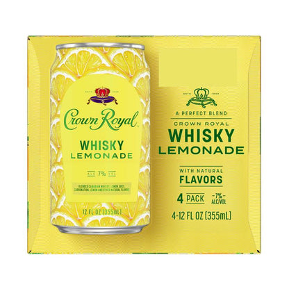 Crown Royal Whisky Lemonade Cocktail 4pk 12oz 7% ABV