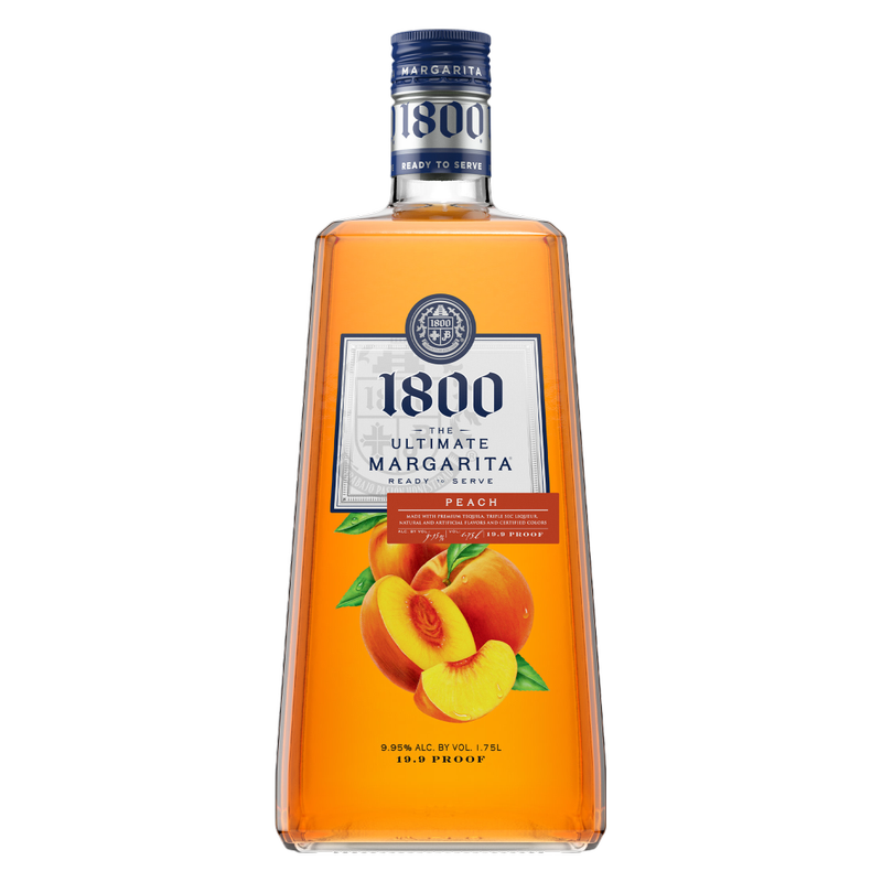 1800 The Ultimate Margarita Peach Ready to Drink Cocktail 1.75L 9.95% ABV