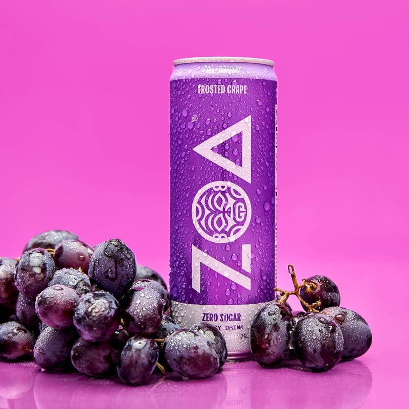ZOA Energy Frosted Grape 12oz Can
