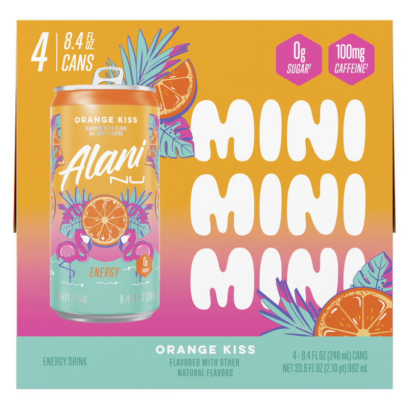 Alani Energy Orange Kiss 4pk 8.4oz Can