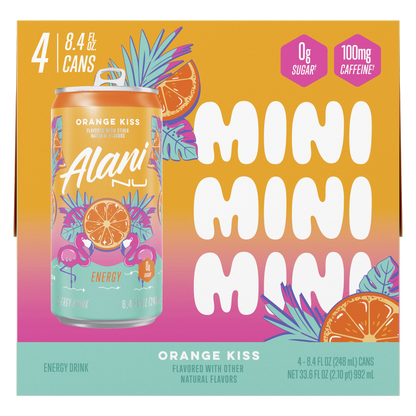 Alani Energy Orange Kiss 4pk 8.4oz Can