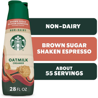 Starbucks Brown Sugar Shaken Espresso Inspired Oatmilk Creamer 28oz Btl