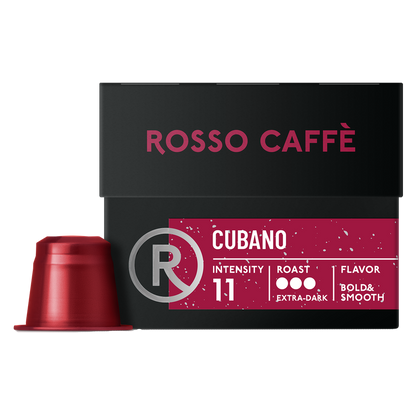 Rosso Caffe Cubano Capsules for Nespresso Original-Line Machine 10pk
