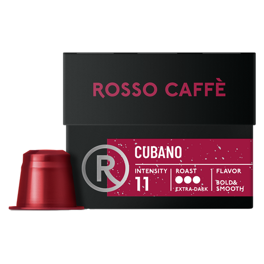 Rosso Caffe Cubano Capsules for Nespresso Original-Line Machine 10pk