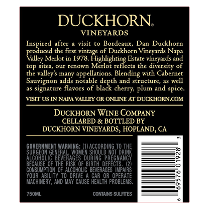 Duckhorn Napa Valley Merlot  750ml