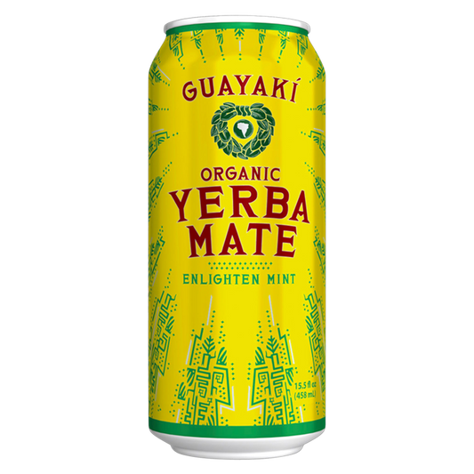 Guayaki Yerba Mate Organic Enlighten Mint 15.5oz Can