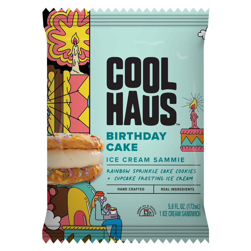 Coolhaus Birthday Cake Ice Cream Sandwich 5.8oz