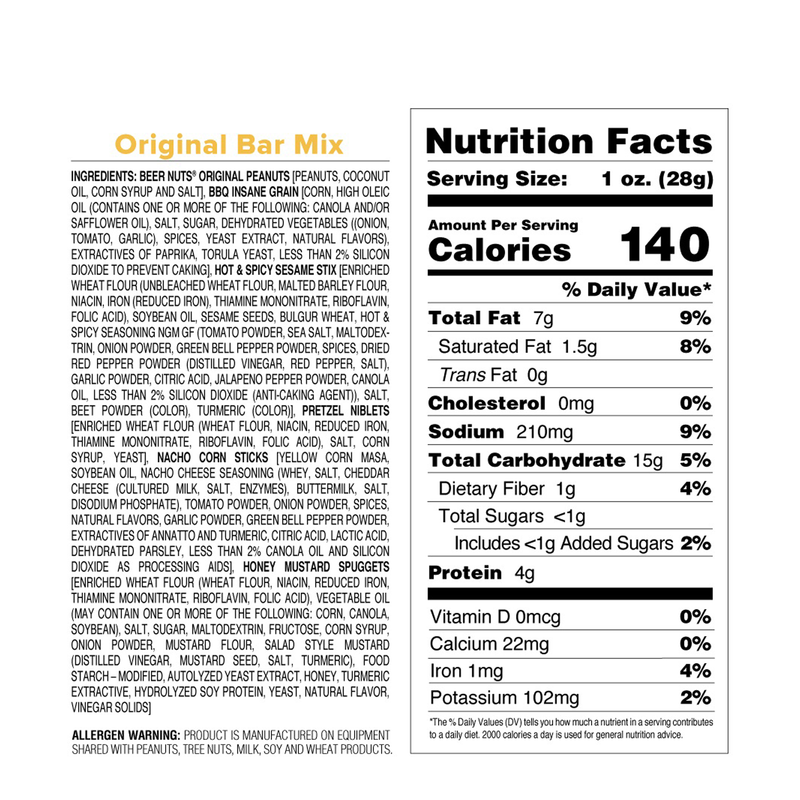 Beer Nuts Original Bar Mix 1.9oz