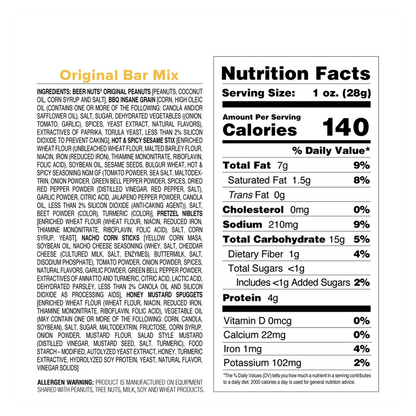 Beer Nuts Original Bar Mix 1.9oz