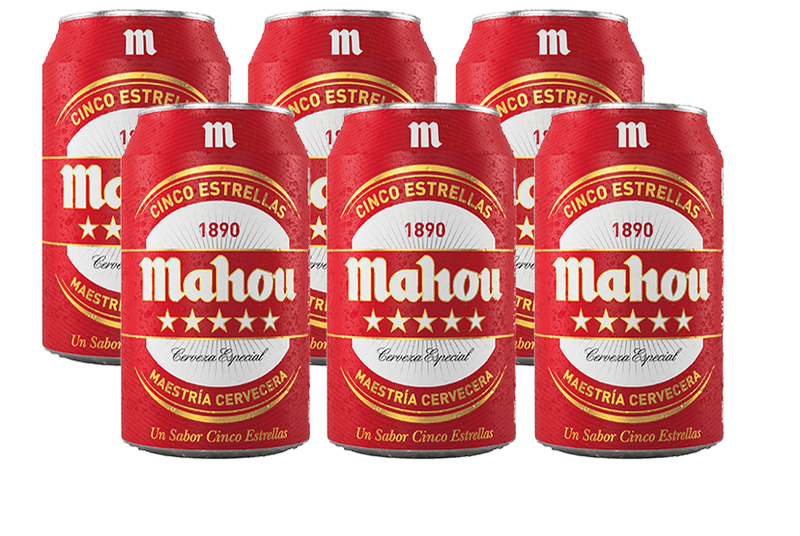 Mahou Cinco Estrellas 6pk 16.9oz Can
