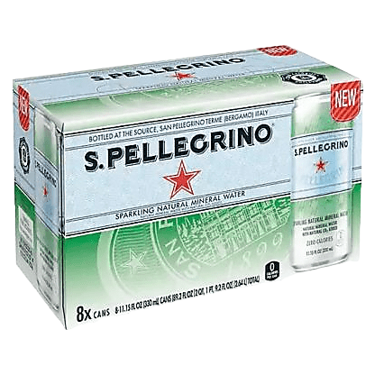 San Pellegrino Sparkling Water 8pk 11.2oz Can