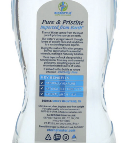 Eternal Water, Naturally Alkaline Mineral Spring Water 1.5 L