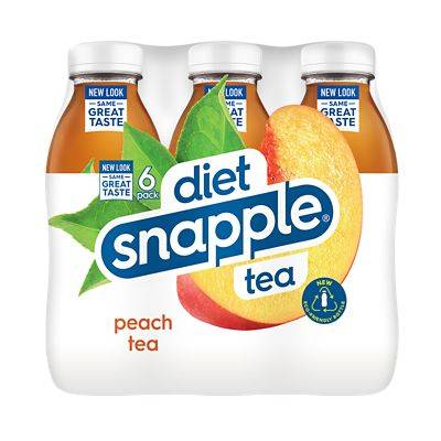 Snapple Zero Sugar Peach Tea 6pk 16oz Btl