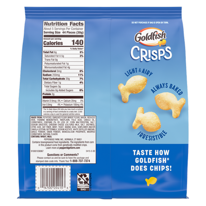 Goldfish Crisps Salt & Vinegar 6.25oz