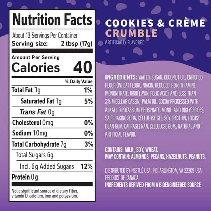 Coffee mate Cool Crème: Cookies & Crème, 8oz