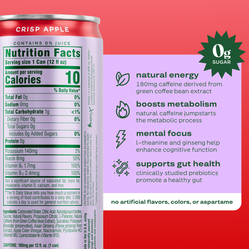 Bloom Energy Apple Crisp 12oz Can