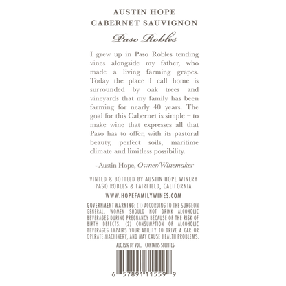 Austin Hope Cabernet Sauvignon 750ml