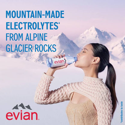 Evian Natural Spring Water 1 Liter