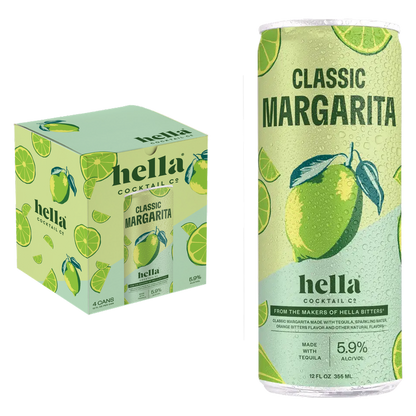 Hella Classi Margarita 4pk 12oz Can 5.9% ABV