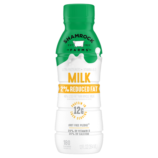 Shamrock Farms 2% White Milk 12oz